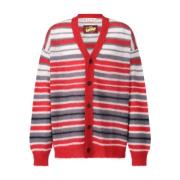 Gestreepte Mohair Cardigan Marni , Multicolor , Heren