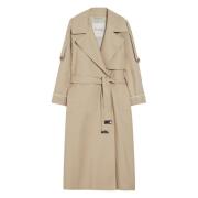 Zand Trenchcoat Max Mara , Beige , Dames