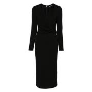 Elegante Uc99 Jurk Giorgio Armani , Black , Dames