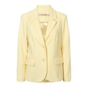 Elegante Gele Blazer Jas RUE de Femme , Yellow , Dames