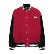 Varsity Bomber Jack Bordeaux Gcds , Red , Heren