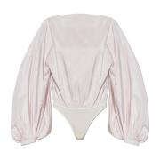 Zijden bodysuit Alaïa , Pink , Dames