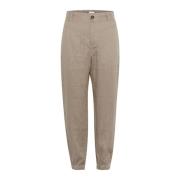 Woestijn Taupe Linnen Broek Stijlvolle Snit Part Two , Beige , Dames