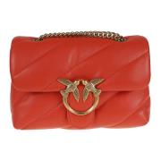 Rode Cross Body Love Puff Tas Pinko , Red , Dames