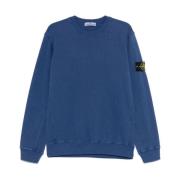 Blauwe Sweater voor Mannen Casual Stijl Stone Island , Blue , Heren