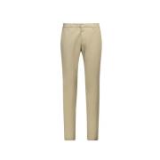 Slimme 5-Pocket Broek met Logo Dondup , Beige , Heren