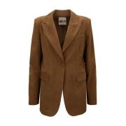 Katoenen knoopblazer Aniye By , Brown , Dames