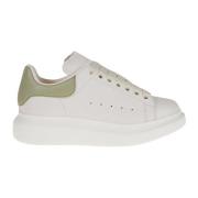 Witte Leren Sneakers Alexander McQueen , White , Dames