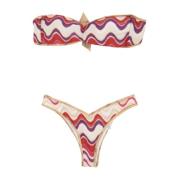 Metallic Bikini Set met Gewatteerde Top Alviero Martini 1a Classe , Mu...