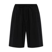 Shorts met logo Y-3 , Black , Dames