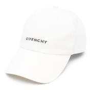 Witte Gebogen Pet voor een Stijlvolle Look Givenchy , White , Heren