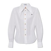 Shirt met logo Vivienne Westwood , White , Dames