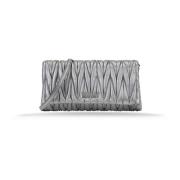 Leren Schoudertas Magnetische Knoop Miu Miu , Gray , Dames