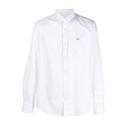 Katoenen shirt met logo Paul & Shark , White , Heren