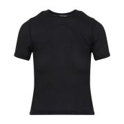 Zwarte T-shirt voor vrouwen Courrèges , Black , Dames