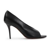 Zwarte Leren Elegante Pumps Amina Muaddi , Black , Dames