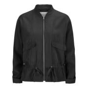 Safari Blouson met Coole Kenmerken Milestone , Black , Dames