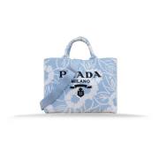 Stoffen Schoudertas Damesstijl Prada , Blue , Dames