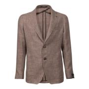 Stijlvolle Blazer Jas voor Heren Tagliatore , Brown , Heren