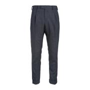 Heren wollen broek met knoop, rits, haak PT Torino , Gray , Heren