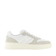 Witte Leren Sneakers met Geheugenschuim Hogan , White , Heren