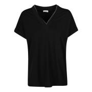 C101 T-shirt Brunello Cucinelli , Black , Dames