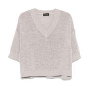 Grijze Sweaters voor Mannen Roberto Collina , Gray , Dames