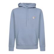 Blauwe Sweatshirt Ultiem Comfort Stijl Maison Kitsuné , Blue , Heren