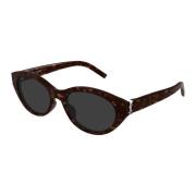 SL M148 002 Sunglasses Saint Laurent , Brown , Dames