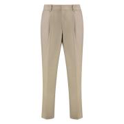 Slim Fit Chino Broek met Elastische Taille Hugo Boss , Beige , Heren