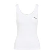 Witte Topkleding voor Vrouwen Chloé , White , Dames