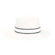 Witte Strohoed Elegant Mode Accessoire Brunello Cucinelli , White , Da...