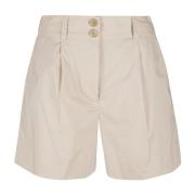 Poplin Shorts voor Mannen Woolrich , Beige , Dames