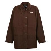 Bruine Logo Jas Rotate Birger Christensen , Brown , Dames