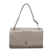 Grijze leren draaivergrendeling handtas Marc Jacobs , Gray , Dames