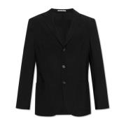 Wollen blazer met open revers Eleventy , Black , Heren