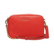 Rode Leren Schoudertas Ginny Michael Kors , Red , Dames