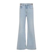 Blauwe Katoenen Jeans voor Vrouwen Paco Rabanne , Blue , Dames