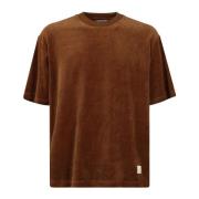 Zachte T-shirt Pluche Stof JW Anderson , Brown , Heren