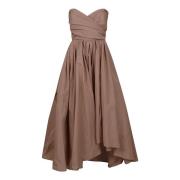 Roze & Paarse Strapless Jurk Pinko , Brown , Dames