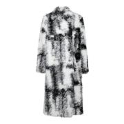 Faux Fur Winterjas Ganni , Multicolor , Dames