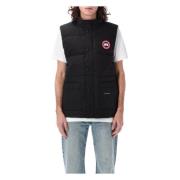 Zwarte Buitenkleding Vest - Ss25 Canada Goose , Black , Heren