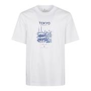 Witte Tokyo-geïnspireerde T-shirt Brunello Cucinelli , White , Heren