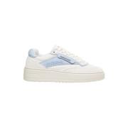 Witte Leren Sneakers met Unieke Stiksels Copenhagen Shoes , White , Da...