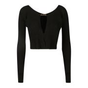 Cardigan met logoplaquette Jacquemus , Black , Dames