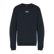 Sweatshirt met bedrukt logo Emporio Armani EA7 , Blue , Heren