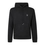 Vos Hoofd Patch Hoodie Maison Kitsuné , Black , Heren