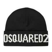 Stijlvolle Hoed voor Mannen en Vrouwen Dsquared2 , Black , Heren