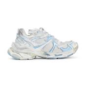 Witte Sneakers Runner 2 Stijl Balenciaga , Blue , Dames