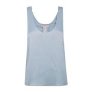 Blauwe Top met Brede Bandjes Twinset , Blue , Dames